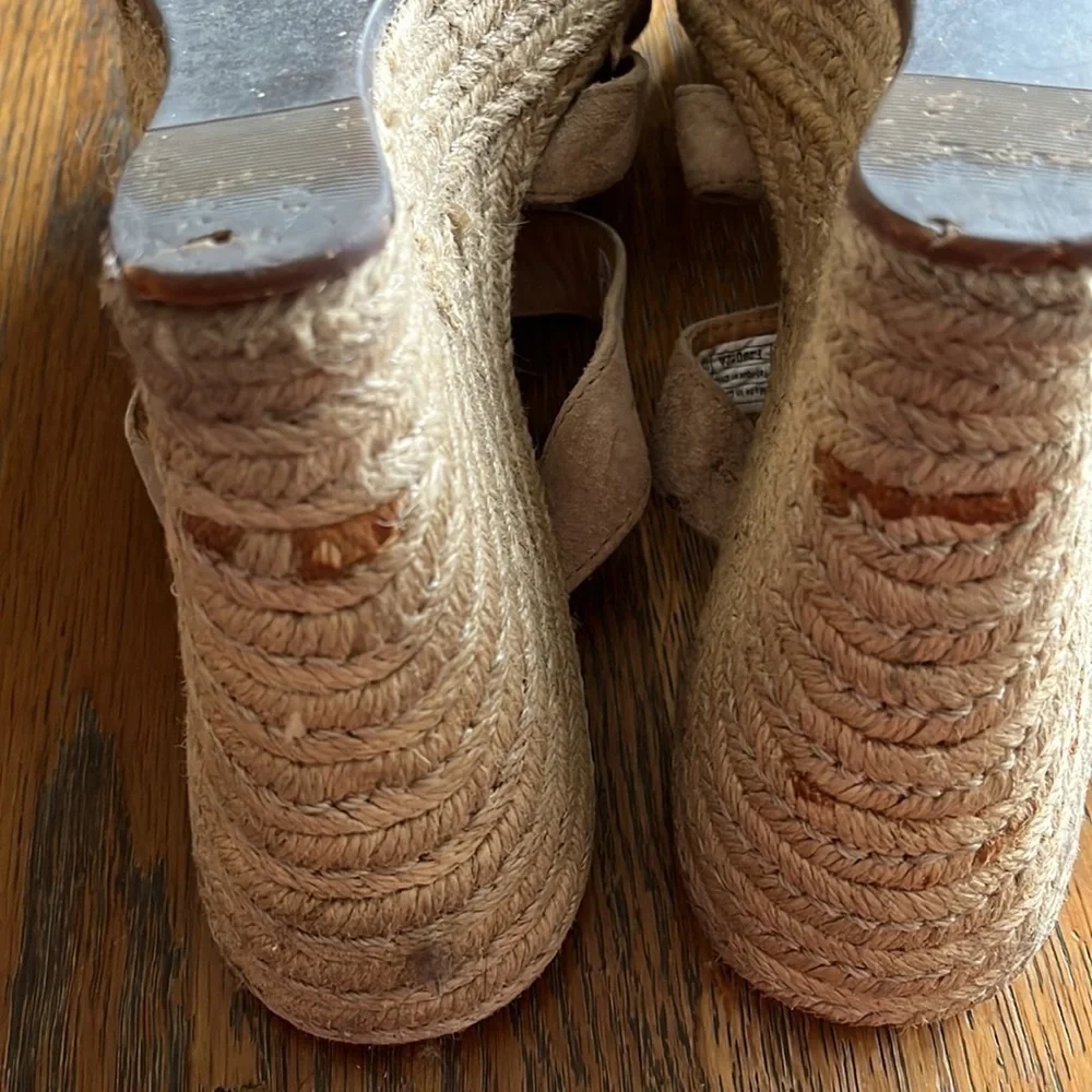 UGG Tawnie Espadrille wedge sandals size 10 tan color